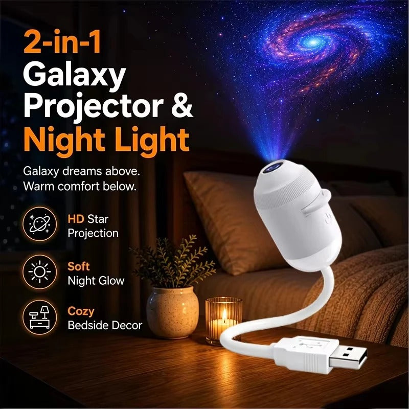USB Flexible Galaxy Star Projector Lamp