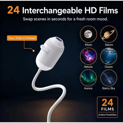 USB Flexible Galaxy Star Projector Lamp